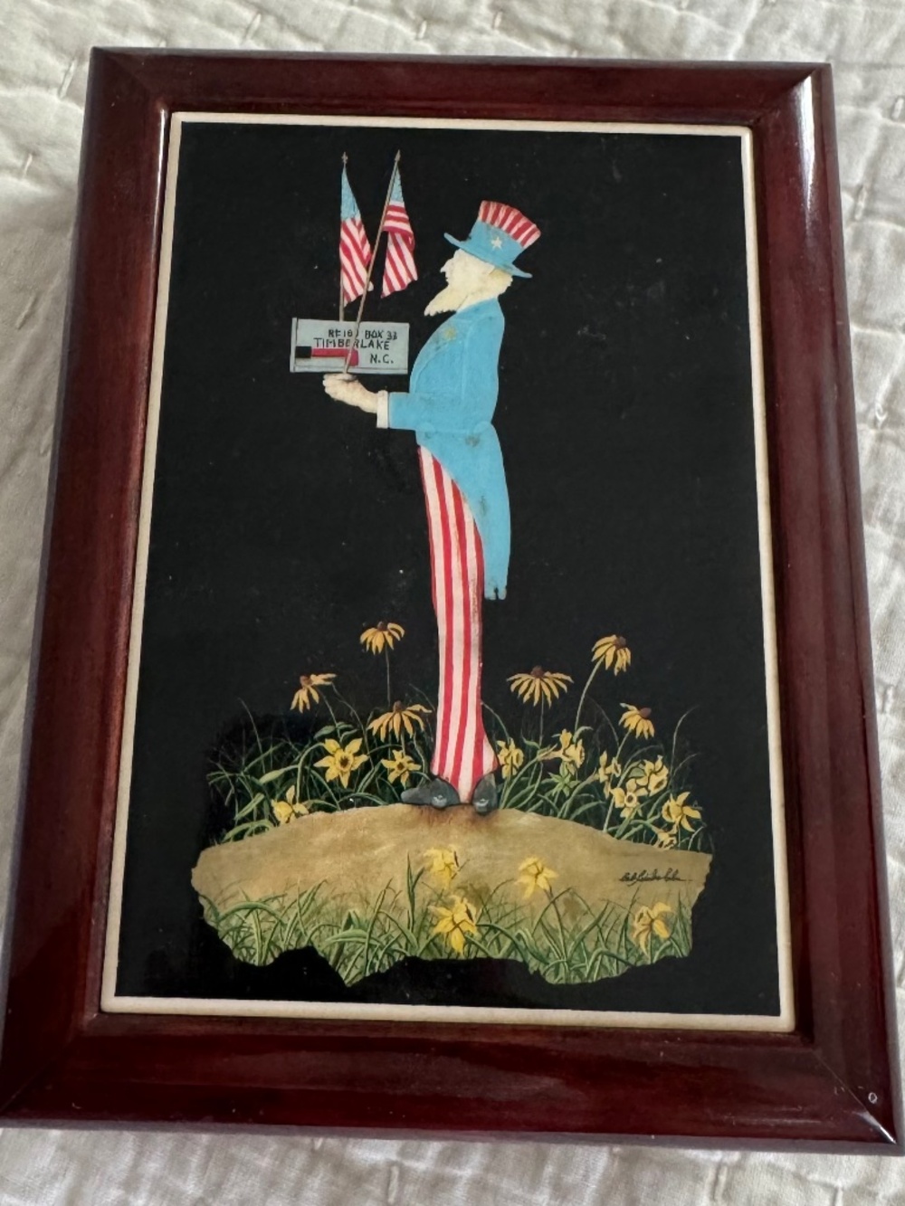 uncle sam music wooden box jewelry box